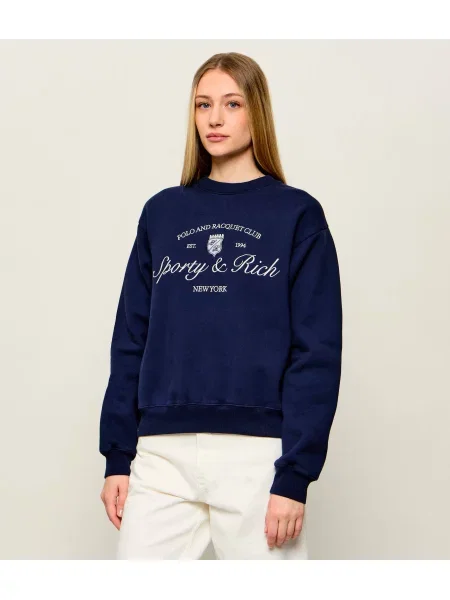 Sporty&Rich Pulóver EEVO | Relaxed fit kék