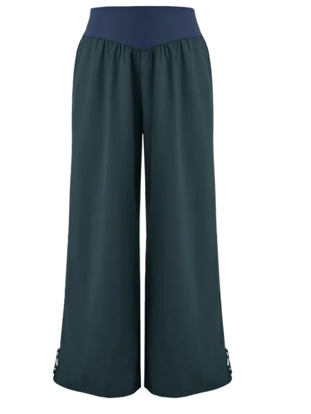 Imily Bela Pantaloni bleumarin / cyan