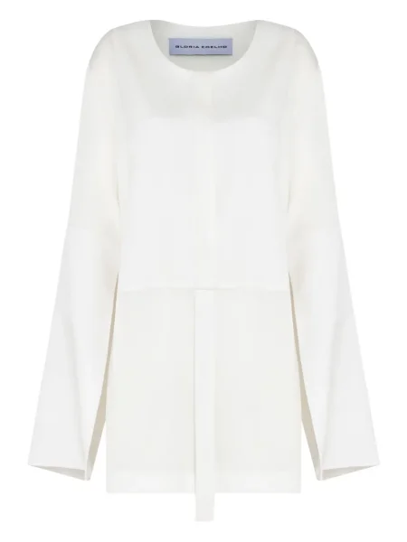Bluză Gloria Coelho plisată alb
