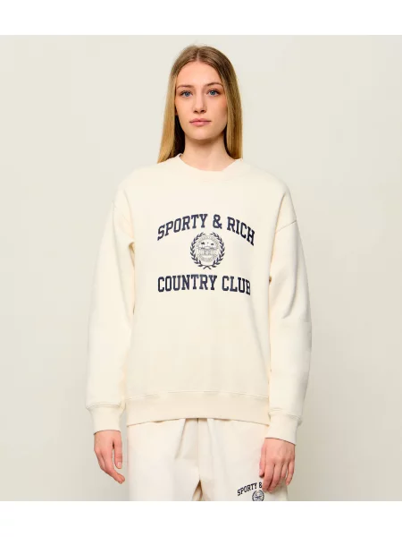 Sporty&Rich Hanorac Varsity Crest | Oversize fit