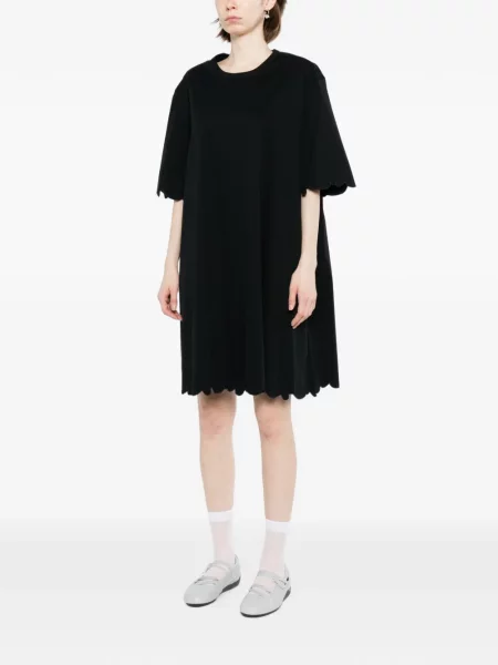 Scurt rochie mini Jnby cu decolteu rotund negru