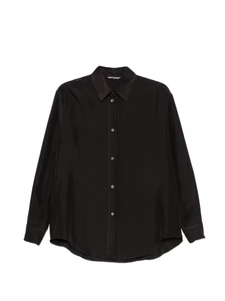 Cămașă Barena din satin negru
