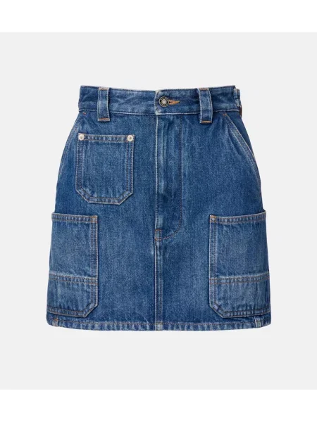 Fustă din denim Givenchy albastru