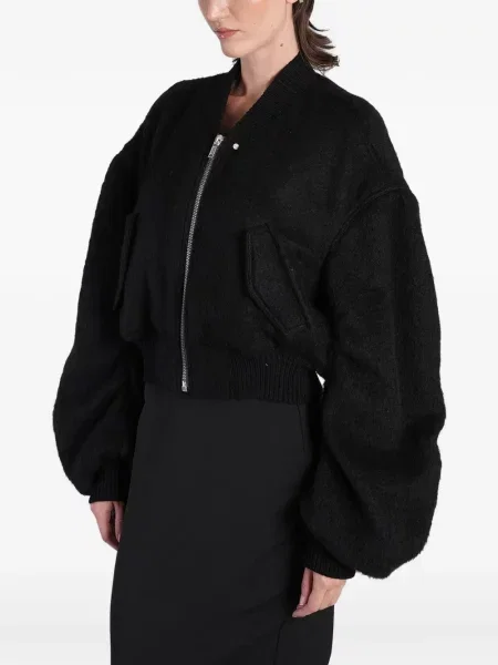 Decupat geacă bomber Rick Owens negru
