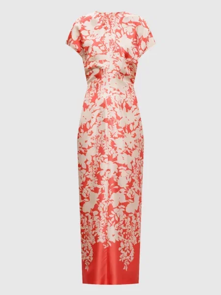 Сукня із шовку в квітковий принт Agnona