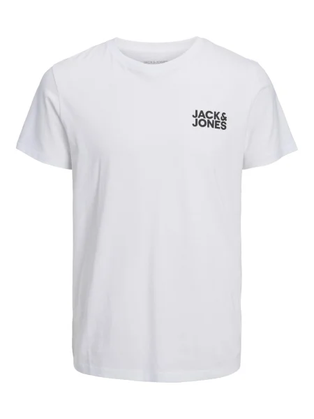 JACK & JONES Tricou JJECorp negru alb