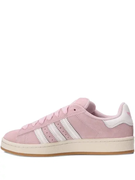 Велурени маратонки Adidas Originals на райета розово