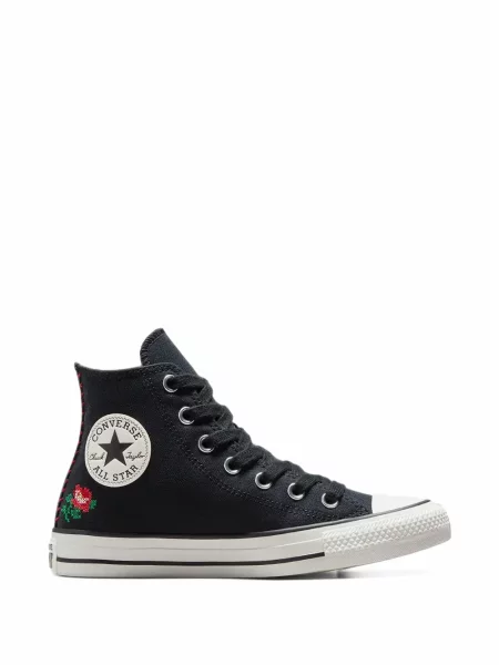 Decupat hanorac cu fermoar Converse clasic cu tepi albastru