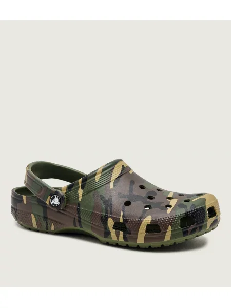CROCS papucs Classic Camouflage Clog zöld