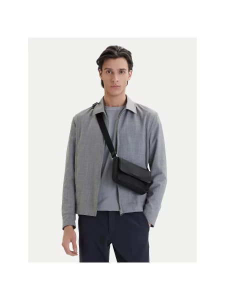 Calvin Klein Geantă Raised Small Flap Messenger negru