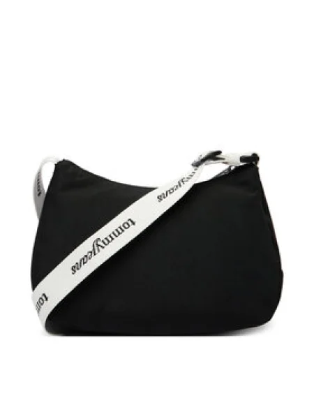 Kabelka Tommy Jeans Tjw Ess Daily Shoulder Bag Čierna biela