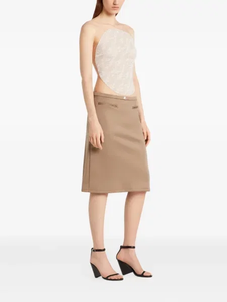 Body Courreges din dantelă