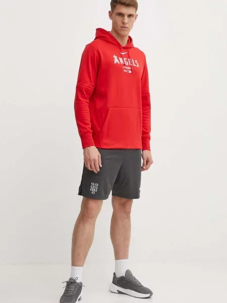Кофта Nike Los Angeles Angels з капюшоном з принтом червоний