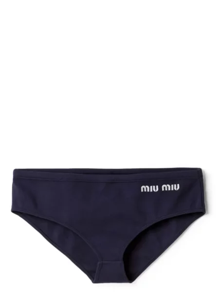 Haftowany bikini Miu Miu niebieski