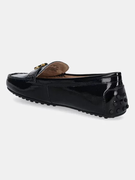 Кожаные мокасины Lauren Ralph Lauren черные