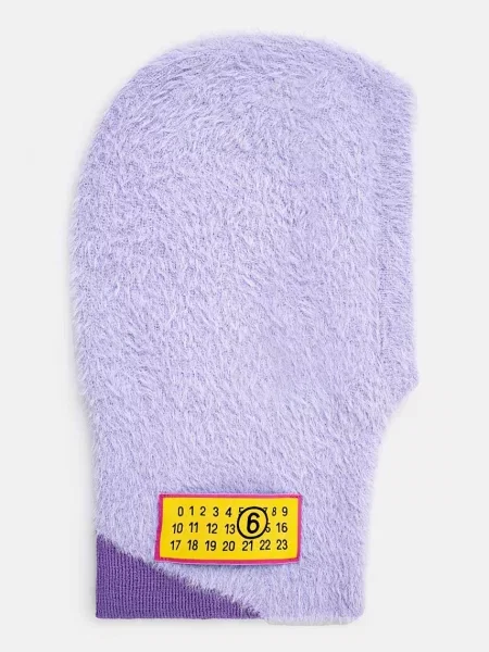 Шапка Mm6 Maison Margiela фиолетовая