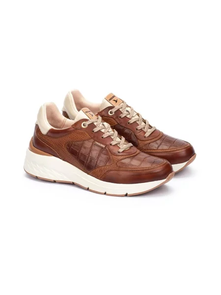 Sneakersy Pikolinos skórzane brązowe