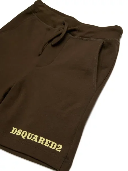 Szorty dziecięce Dsquared2 brązowe