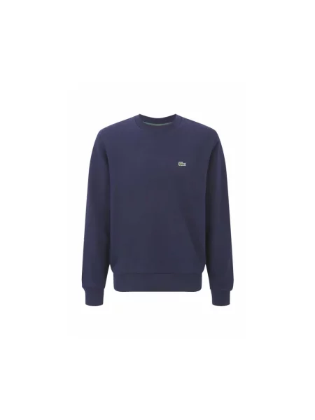 Lacoste bluza z bawełną niebieska