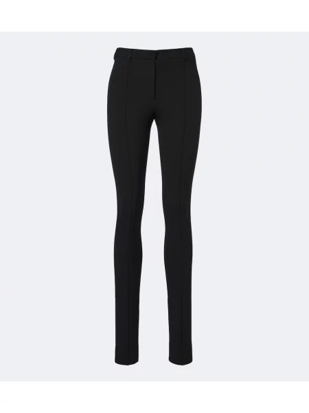 Pantaloni Acne Studios din țesătură twill skinny fit negru