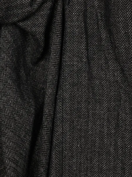 Миди пола Yohji Yamamoto с волани черно