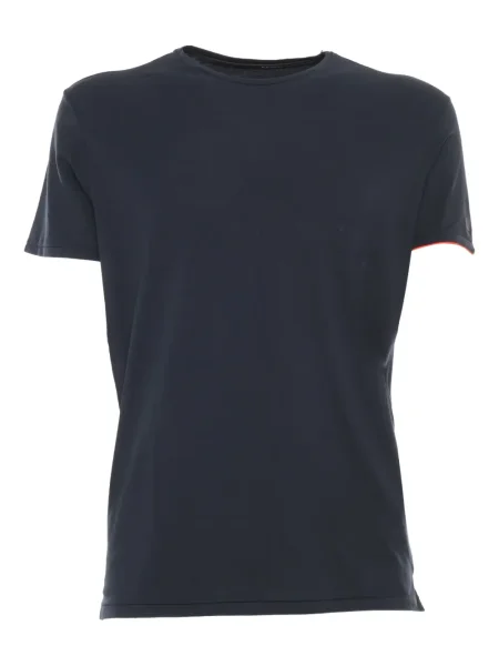 Tricou Rrd cu decolteu rotund scurt albastru