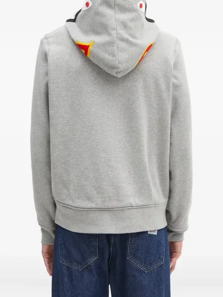 Hanorac cu glugă A Bathing Ape® cu glugă gri