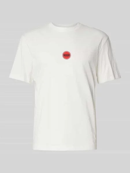 T-shirt z nadrukiem z logo model ‘Derdcho’ Hugo biały