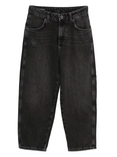 Jeansy dziecięce Emporio Armani czarne