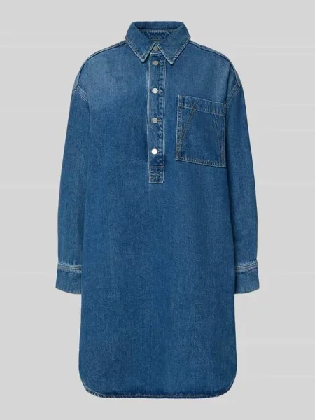 Sukienka jeansowa Oversized z Mieszanka lyocellu Armedangels niebieska