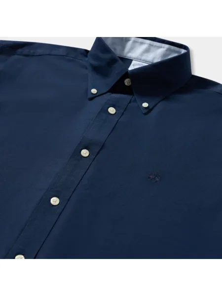 Koszula Brooks Brothers z twillu niebieska