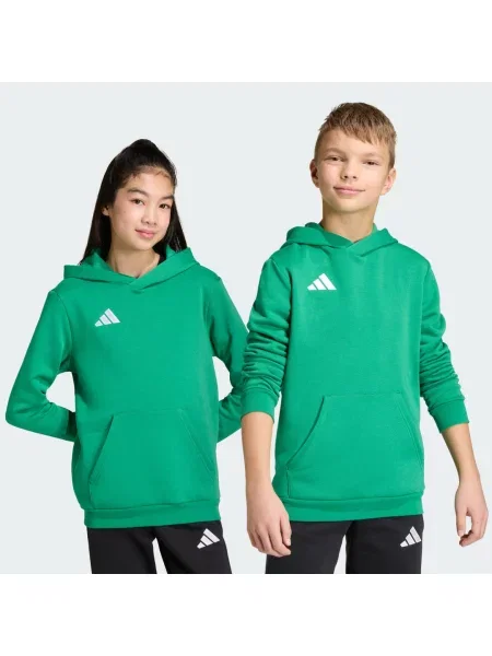 Dětska mikina s kapucí Adidas bílá