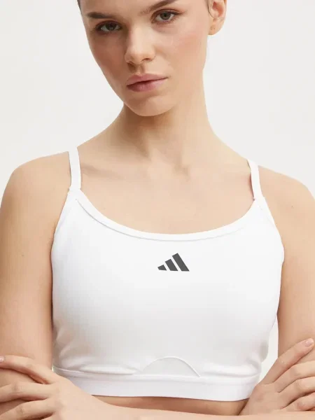 Спортен сутиен adidas Performance Aeroreact бяло