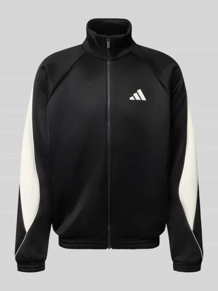 Kurtka treningowa ze stójką i logo Adidas Sportswear czarna