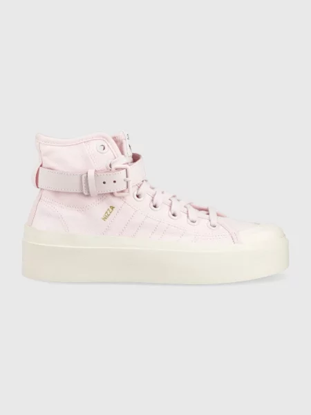 Високи кецове adidas Originals розово