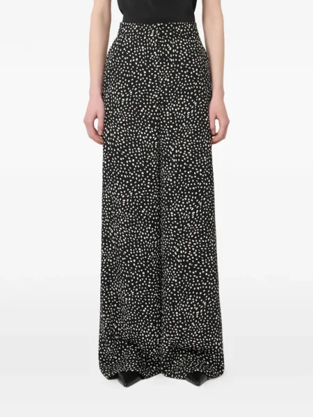 Pantaloni Max Mara cu imagine negru