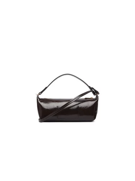 Calvin Klein baguette torbica iz umetnega usnja rjava