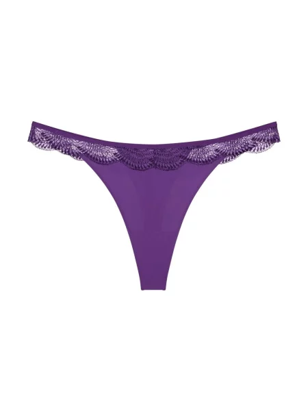 Triumph Stringi Comfort Glam Kobiety Sztuczne włókno lila jednolity 40