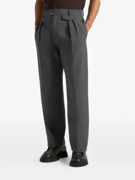 Plisované kalhoty Manière De Voir šedé