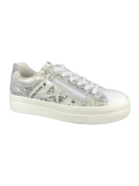 Sneakersy Nerogiardini skórzane casual białe