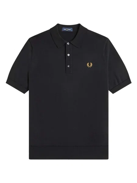 Cămașă Fred Perry tricotate negru