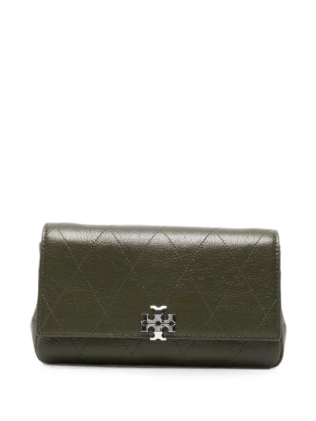 Matlasat geantă plic Tory Burch verde