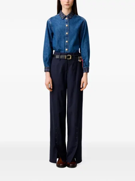 Pantaloni Claudie Pierlot albastru