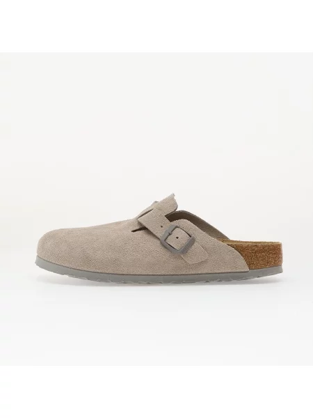Semišové tenisky Birkenstock s kamínky bez kostic šedé