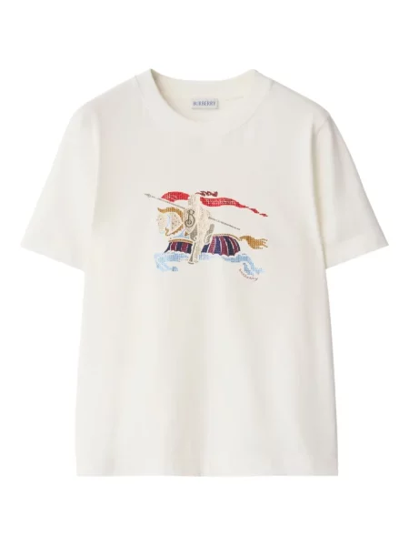 Tricou Burberry de cristal alb