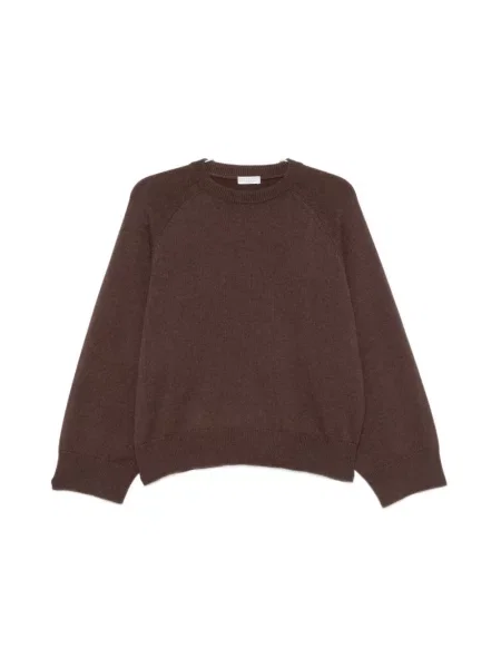 Sweter Brunello Cucinelli z kaszmiru brązowy