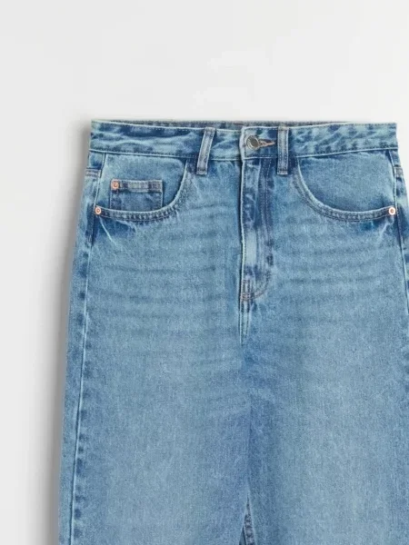 Джинси mom high waist синій