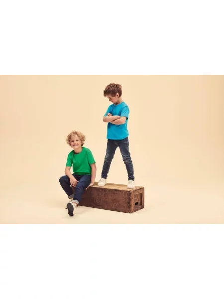 Tricou copii Fruit Of The Loom verde