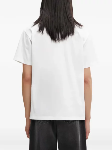 Tricou No Problemo cu imagine cu decolteu rotund alb