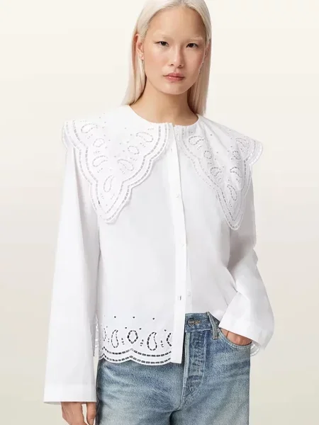 AllSaints πουκάμισο γυναικείο MARIE λευκό